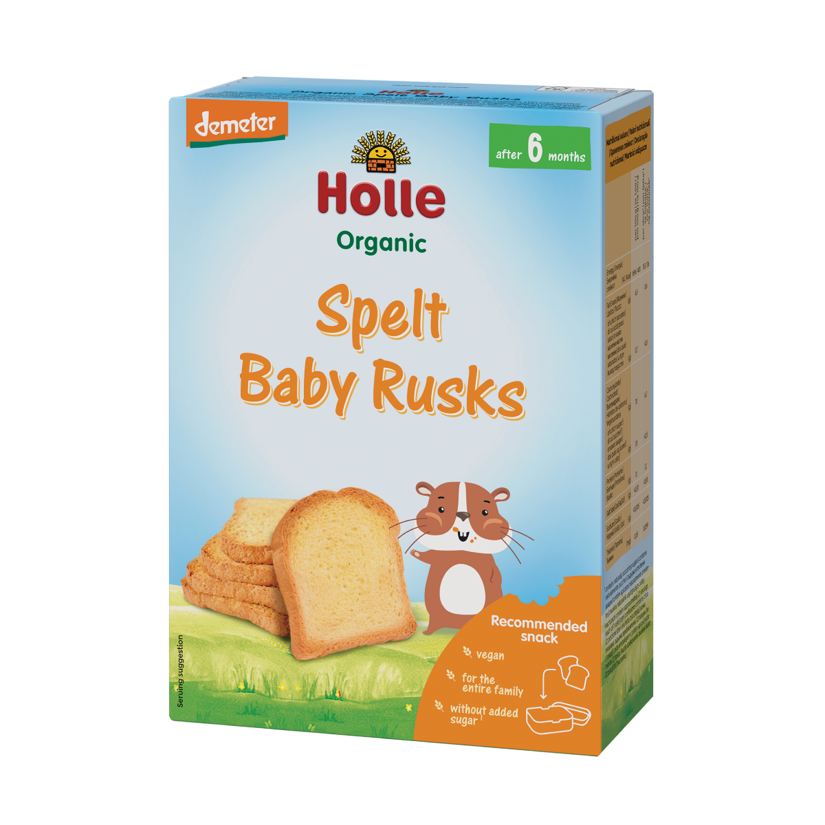 Tartines bio à l'épeautre pour enfants Holle, 200 g