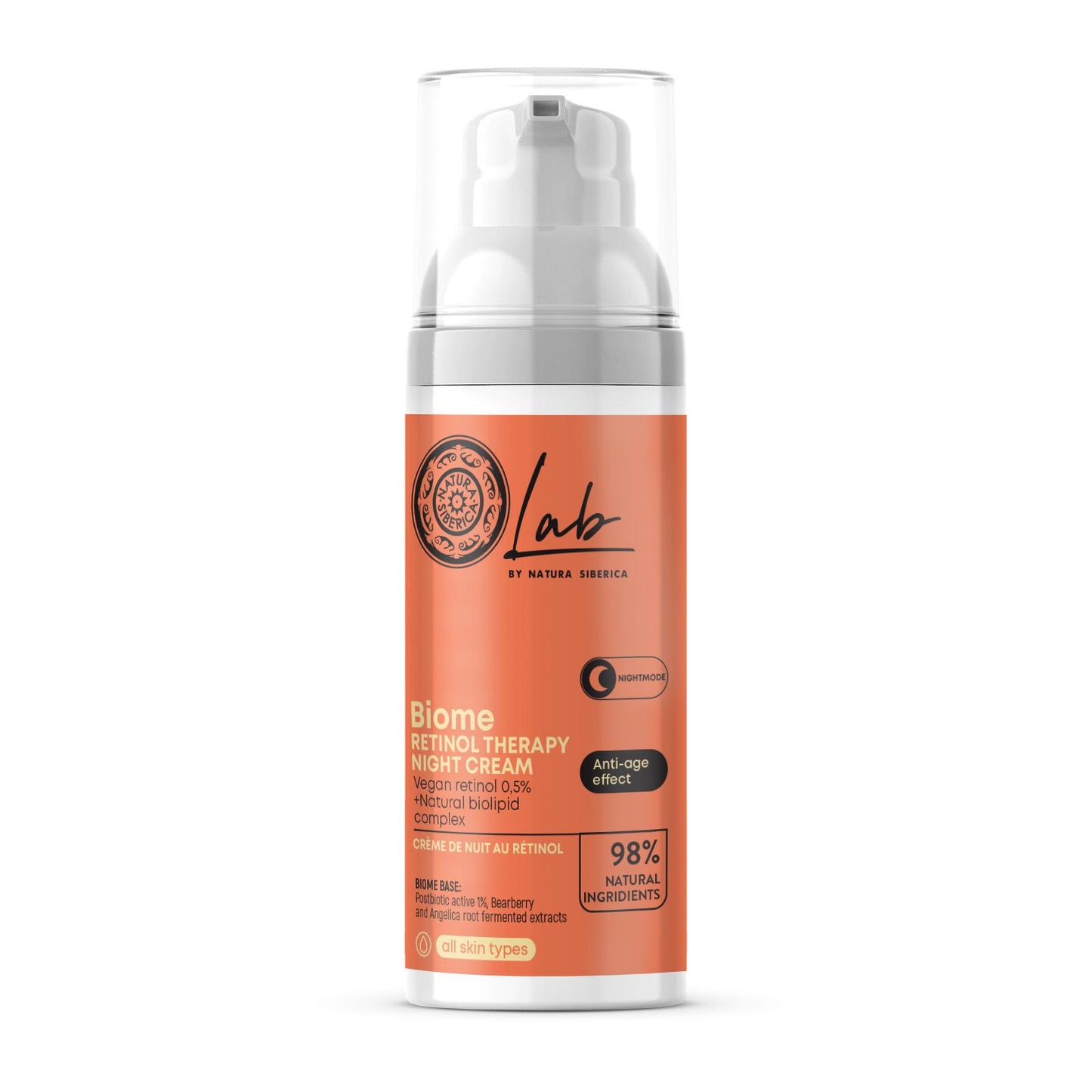 Crema de noche facial retinol Natura Siberica 50 ml