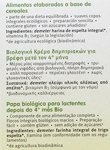 Papilla BIO de espelta +4 meses Holle 250 g