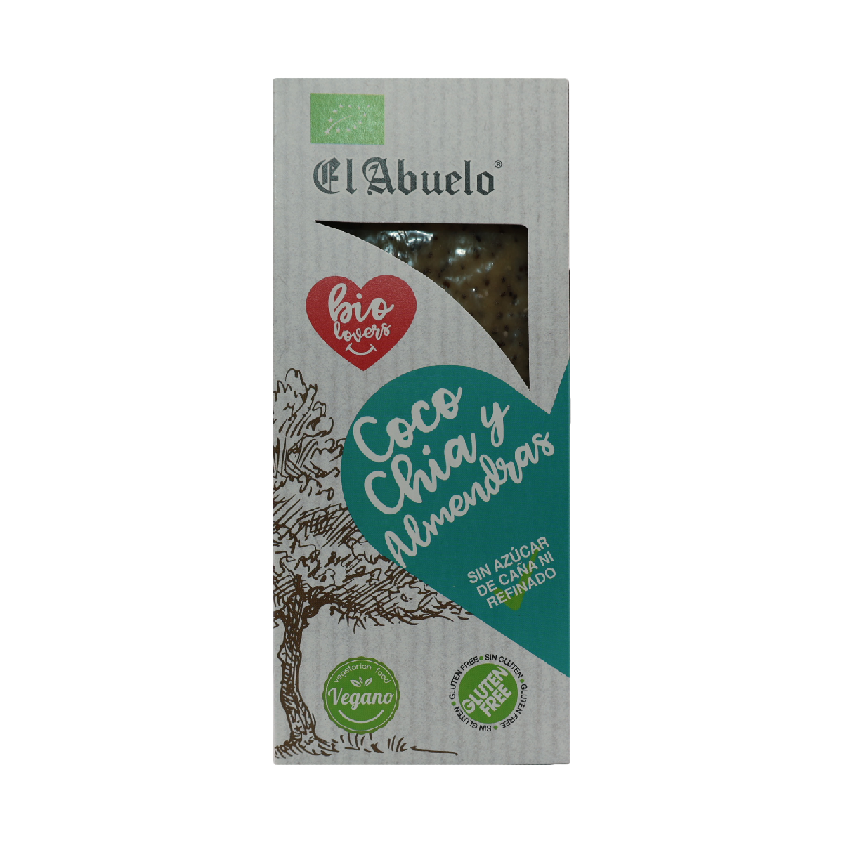 Nougat végétalien à la noix de coco, au chia et aux amandes ECO El Abuelo, 200 g