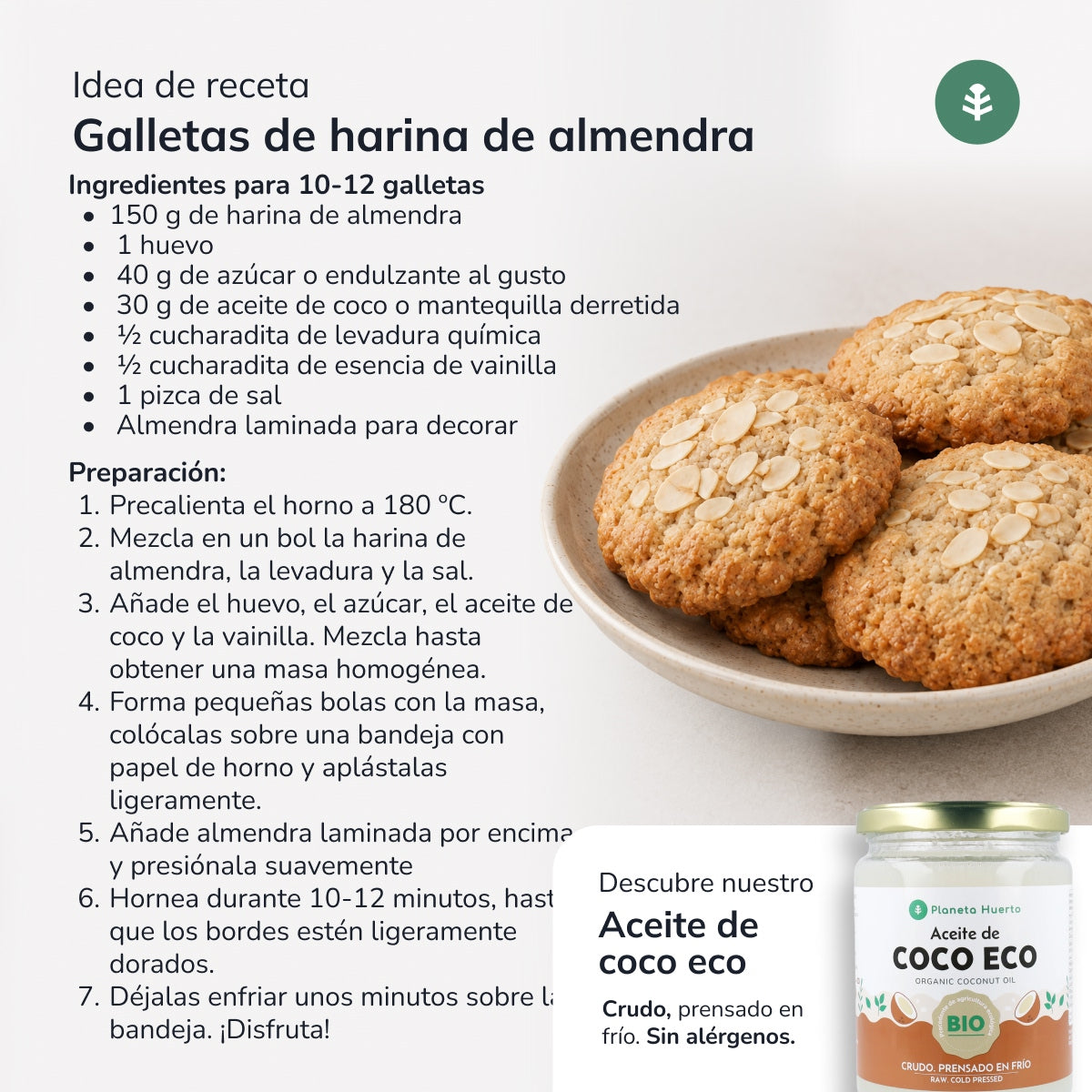 Farine d'amande dégraissée (protéine d'amande) ECO Planeta Huerto 250 g