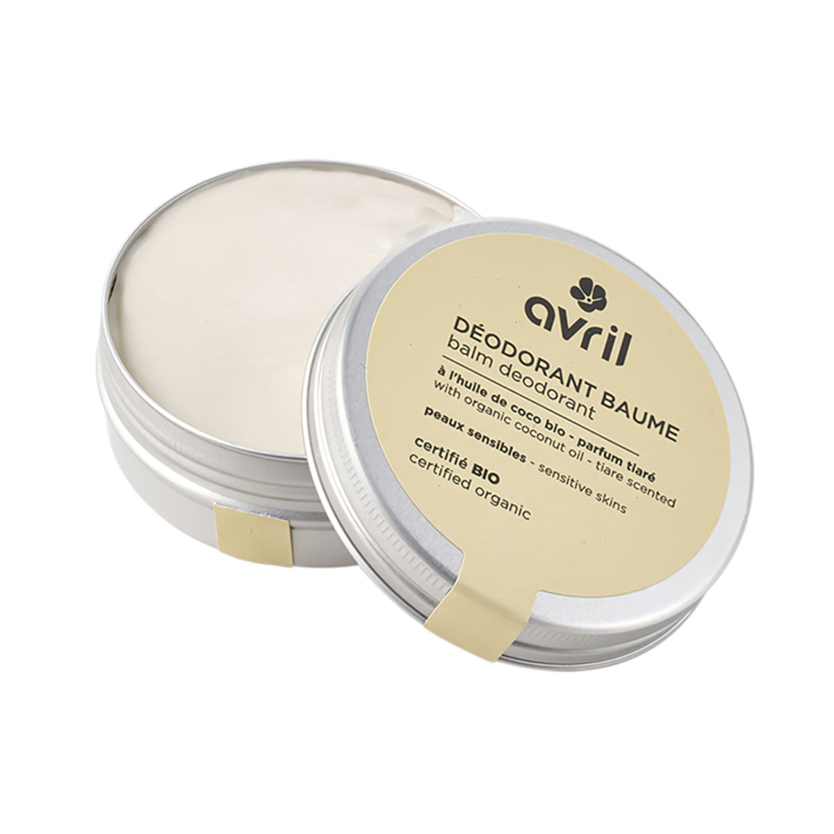Bálsamo desodorante pieles sensibles tiaré, Avril, 85 g
