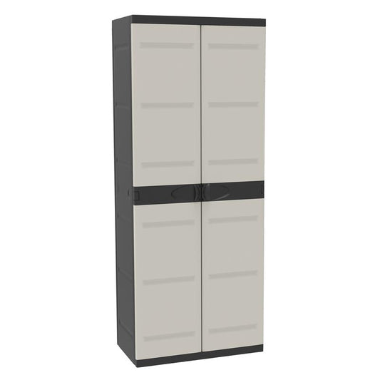 Armario 4 Estantes 70 cm Titanium Plastiken Negro (Reacondicionado)
