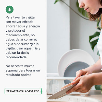 Lavavajillas manual hipoalergénico sin perfume ECO Planeta Huerto 750 ml