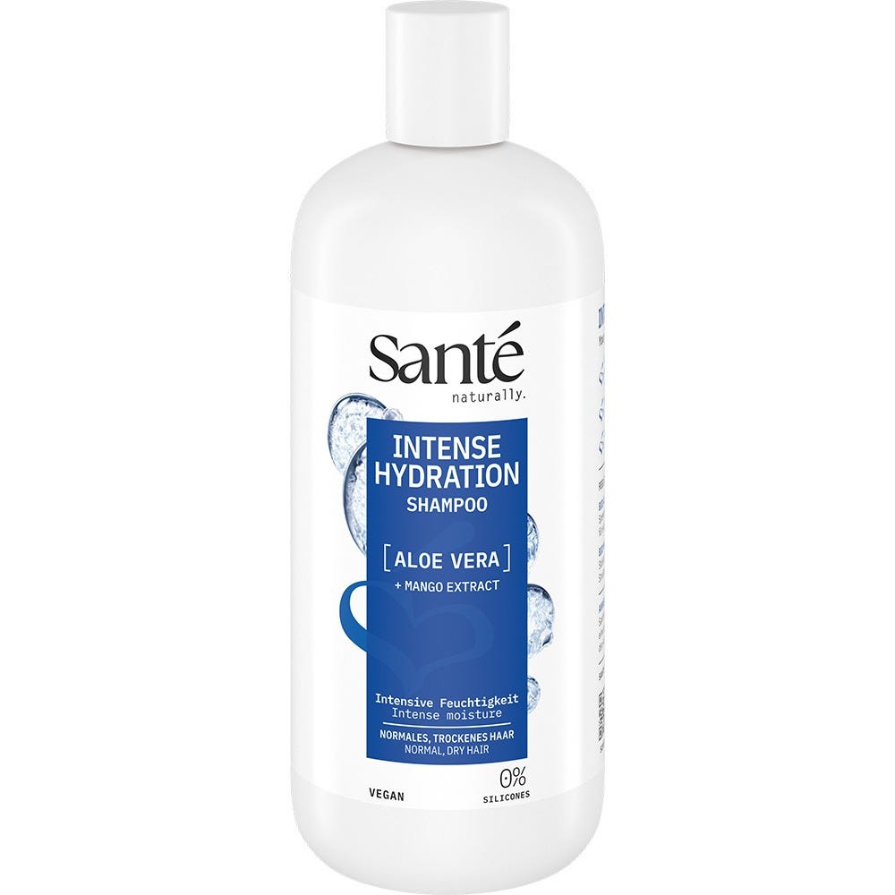 Shampooing hydratation intense à l'aloès Sante 500 ml