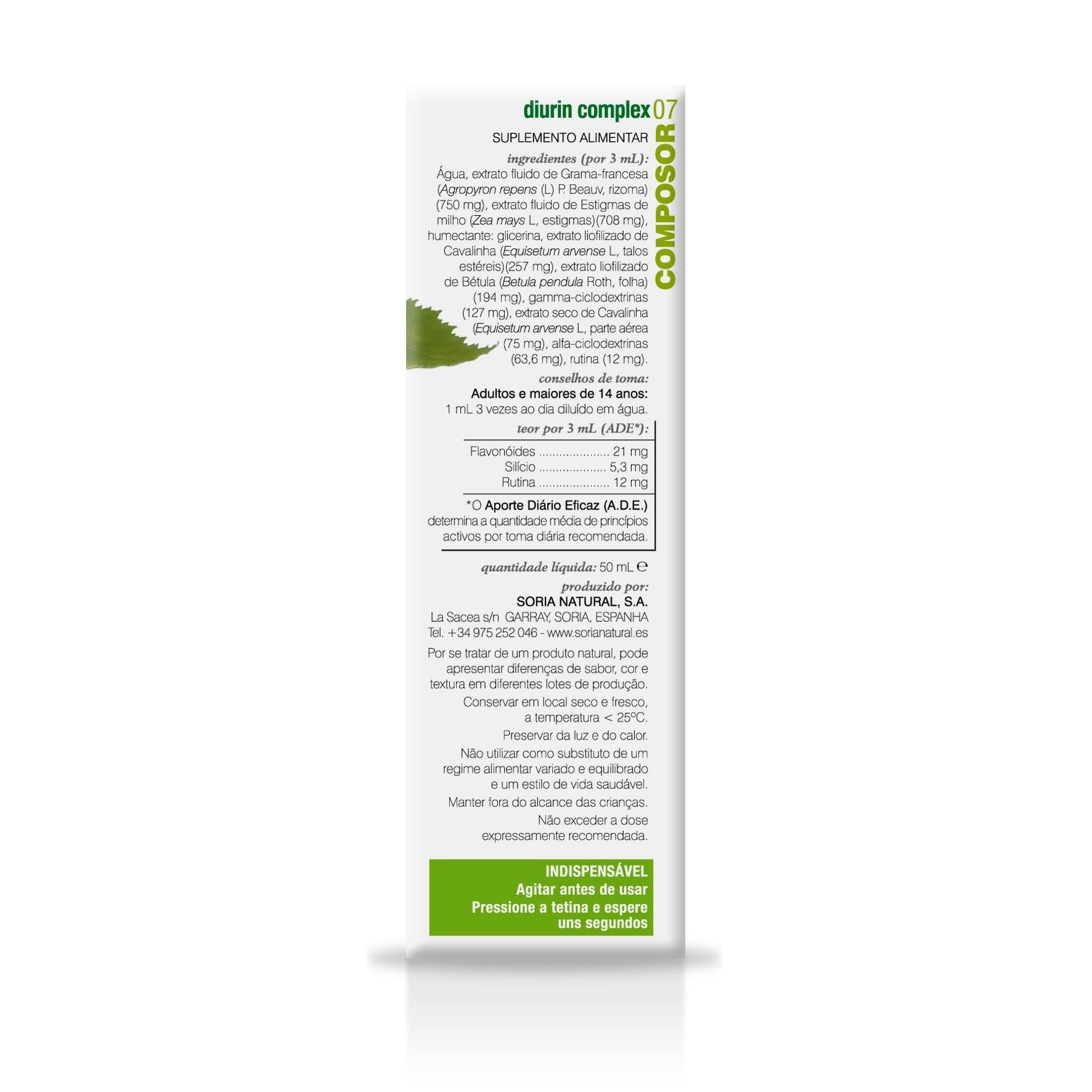 Composor 07 Diurin Complex S XXI Soria Natural 50 ml