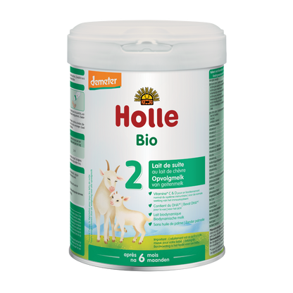 Lait de suite de chèvre 2 (après le 6e mois) CANETTE, Holle, 800 g