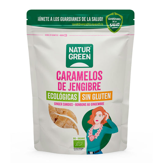Bonbons au gingembre Naturgreen, 125 g