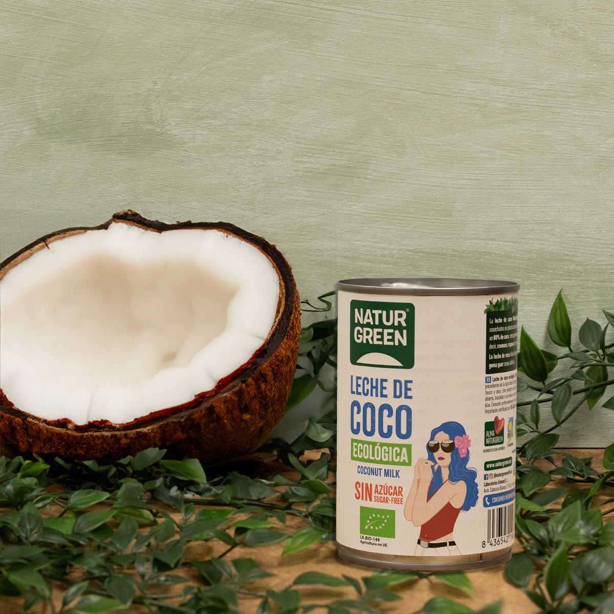 Lait de coco bio NaturGreen 400 g / 400 ml