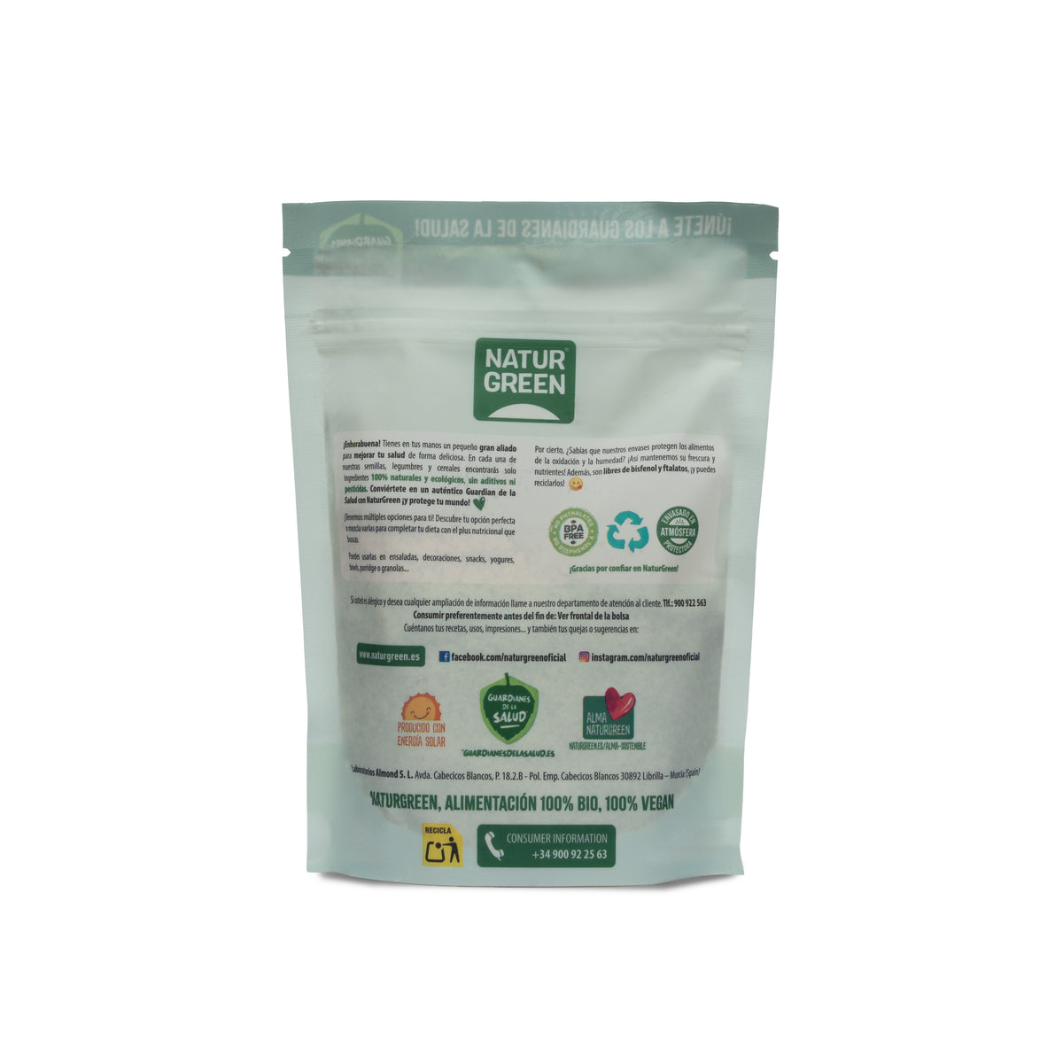 Sel rose de l'Himalaya aux fines herbes biologiques Naturgreen 250 g