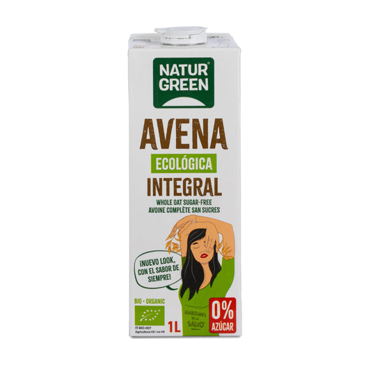 Boisson à l'avoine complète 0 % sucres Bio NaturGreen 1 L