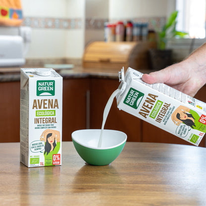 Pack 6 unités Boisson à l'avoine complète 0 % sucres Bio NaturGreen 1 L