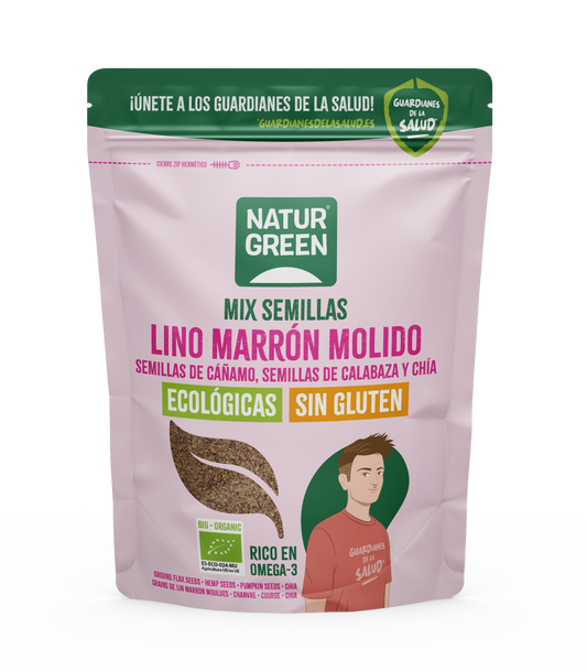 Graines de lin, de chanvre, de courge et de chia Bio NaturGreen 150 g