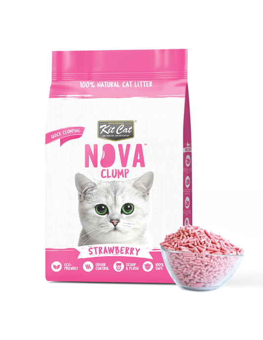 Kit Cat Arena Eco SoyaClump - Strawberry 7 L Litière pour chat