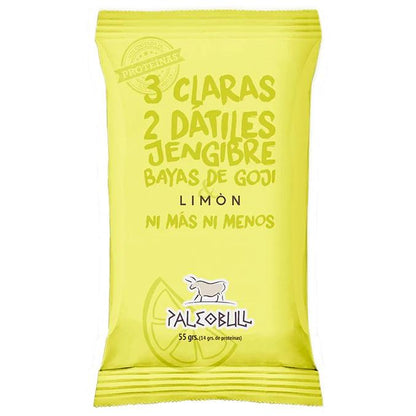 Barrita energética limón, goji y jengibre Paleobull 55 g