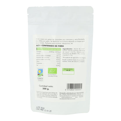 Copos de chocolate en gotas crudo Eco Salud Viva 200 g