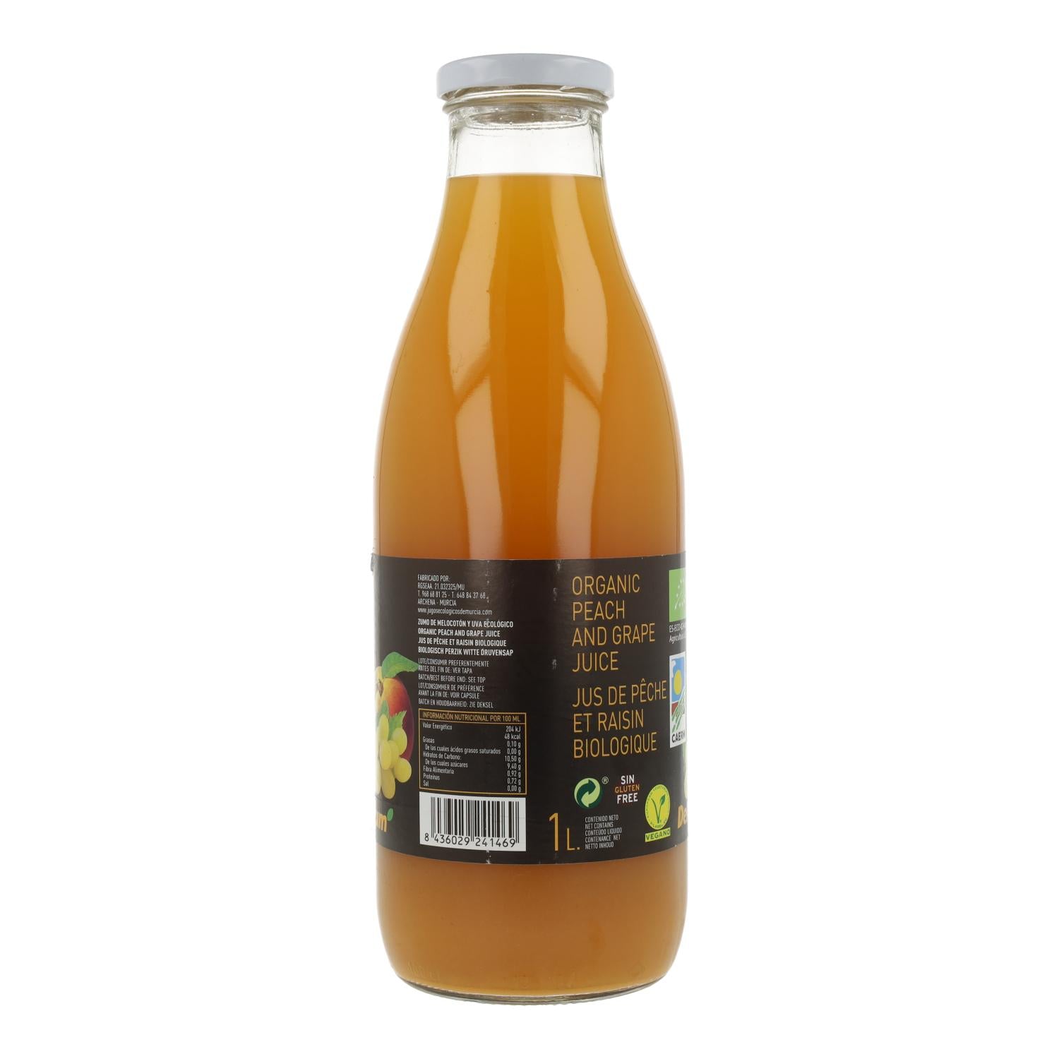 Zumo Melocotón & Uva Bio 1L Delizum