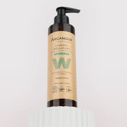 Champú wellaging sin sulfatos Arganour 200ml