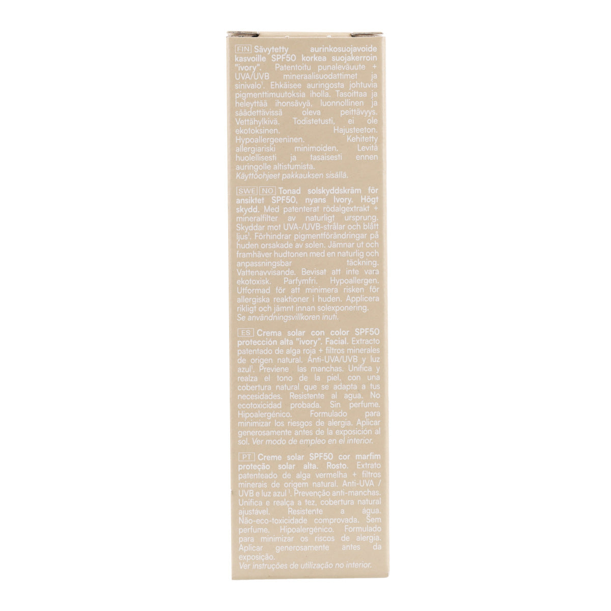 Crème visage ivoire SPF 50 Biarritz
