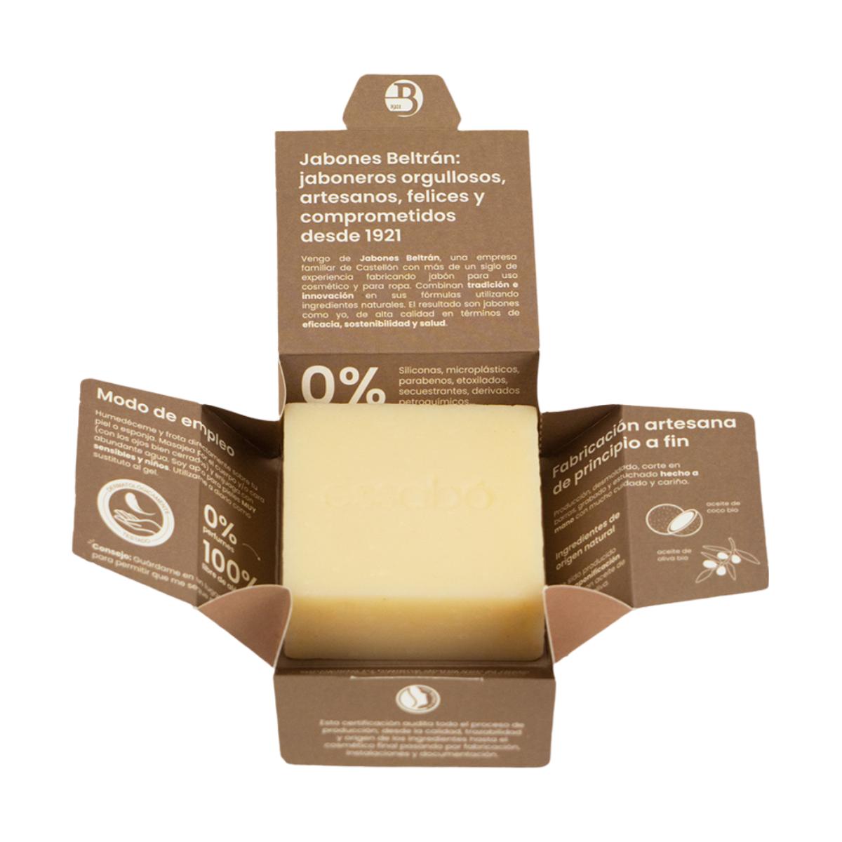 Jabón Eco sin perfume, 120g Essabó