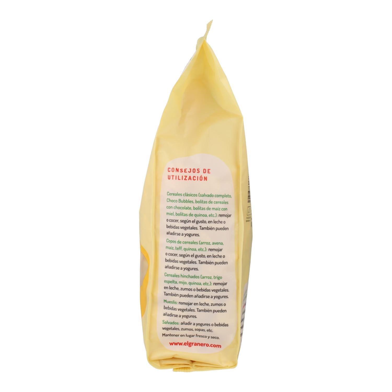 Copos de maíz tostado BIO El Granero 400 gr
