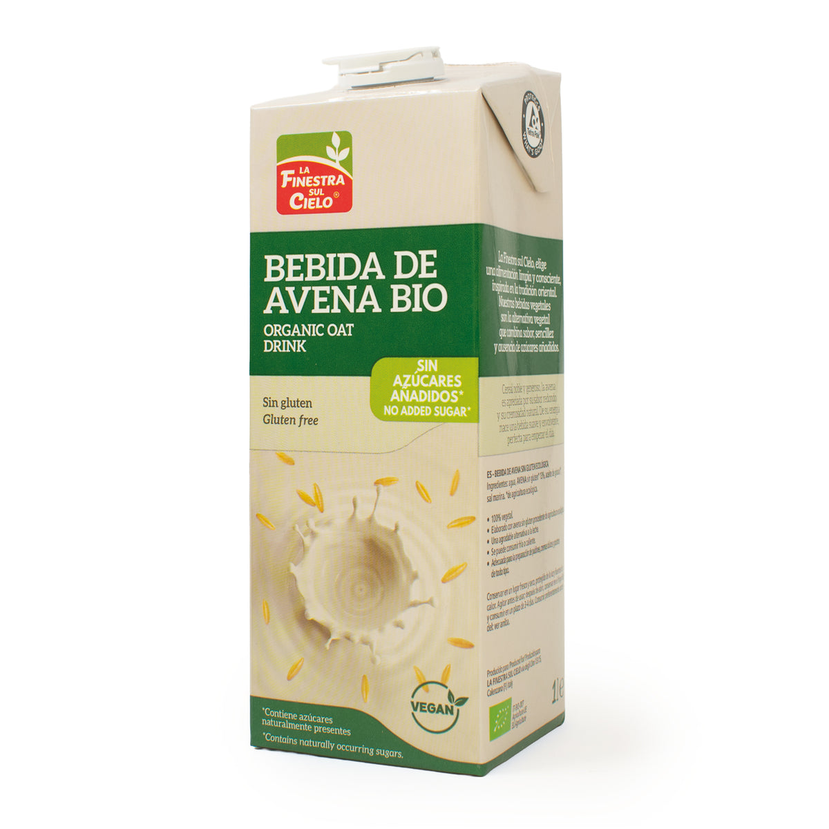 Pack 6 x Boisson à l'avoine sans gluten La Finestra Sul Cielo 1 L