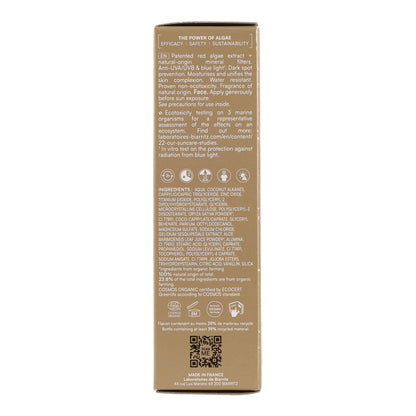 Crème solaire protectrice pour le visage couleur beige SPF30 Alga Maris 50 ml
