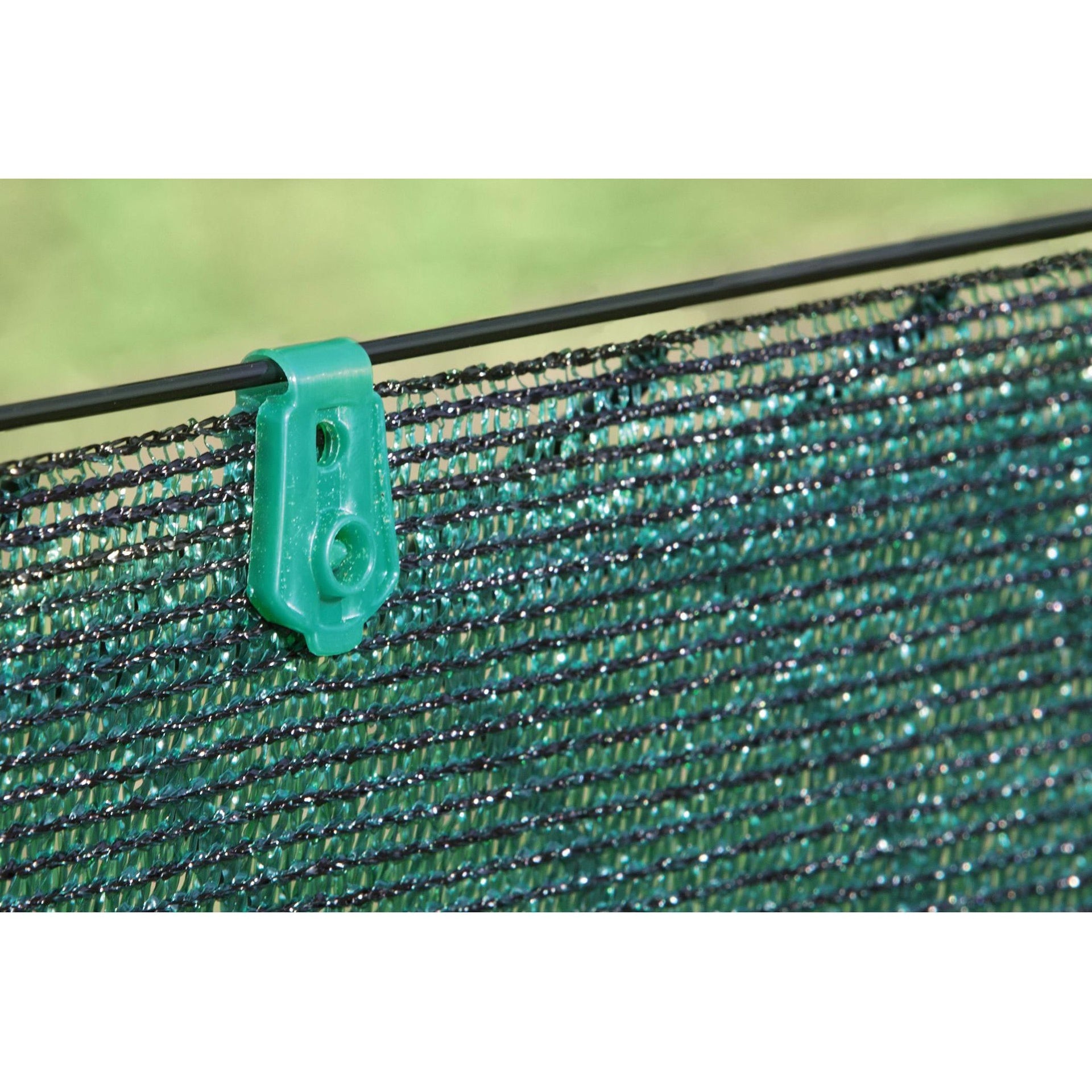 Clips de fijación malla tejida Fixatex verde 20 uds.