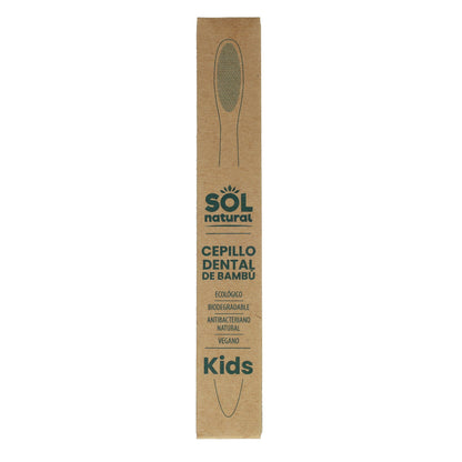 Cepillo dental de bambú infantil Sol Natural