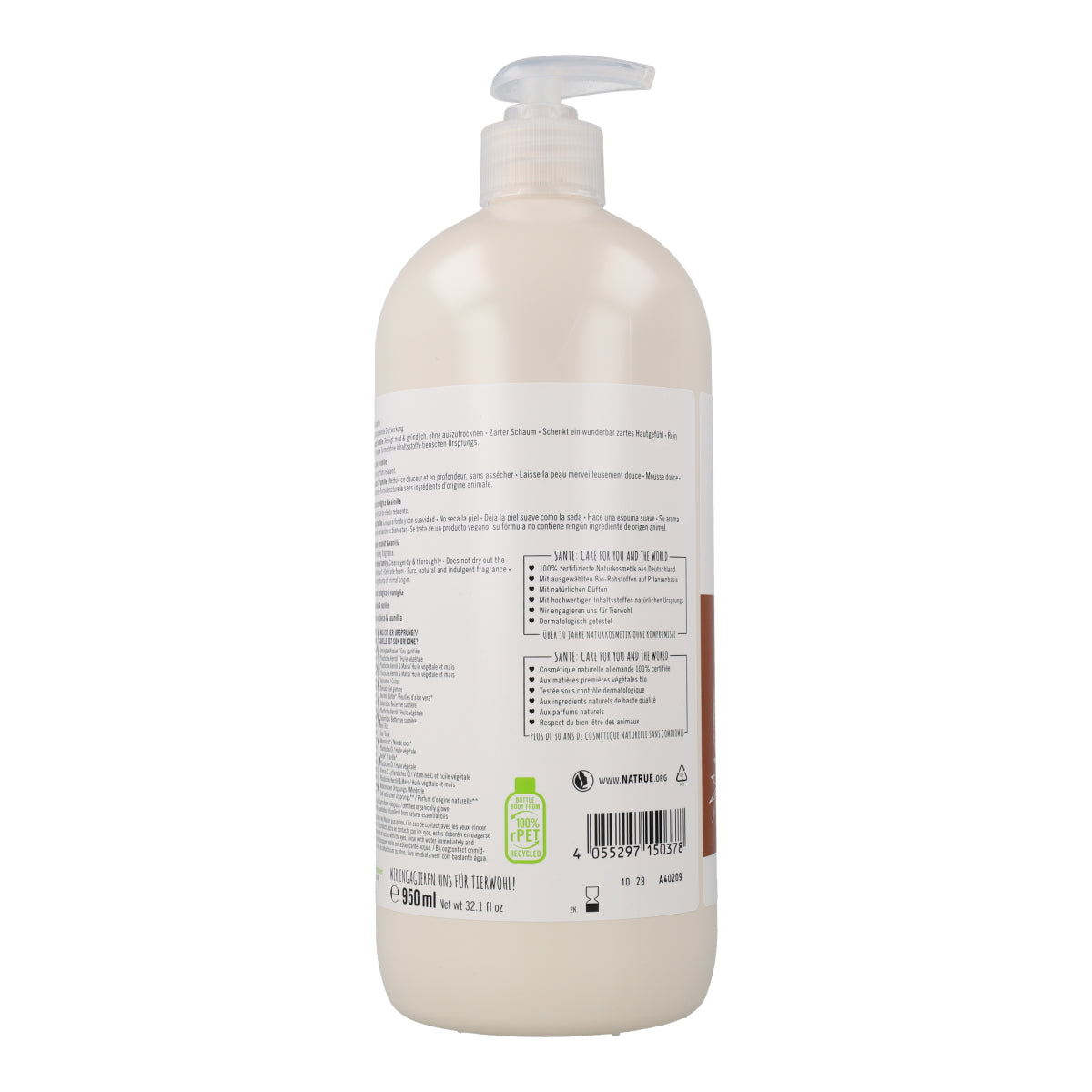 BIO douchegel kokos en vanille Sante 950 ml