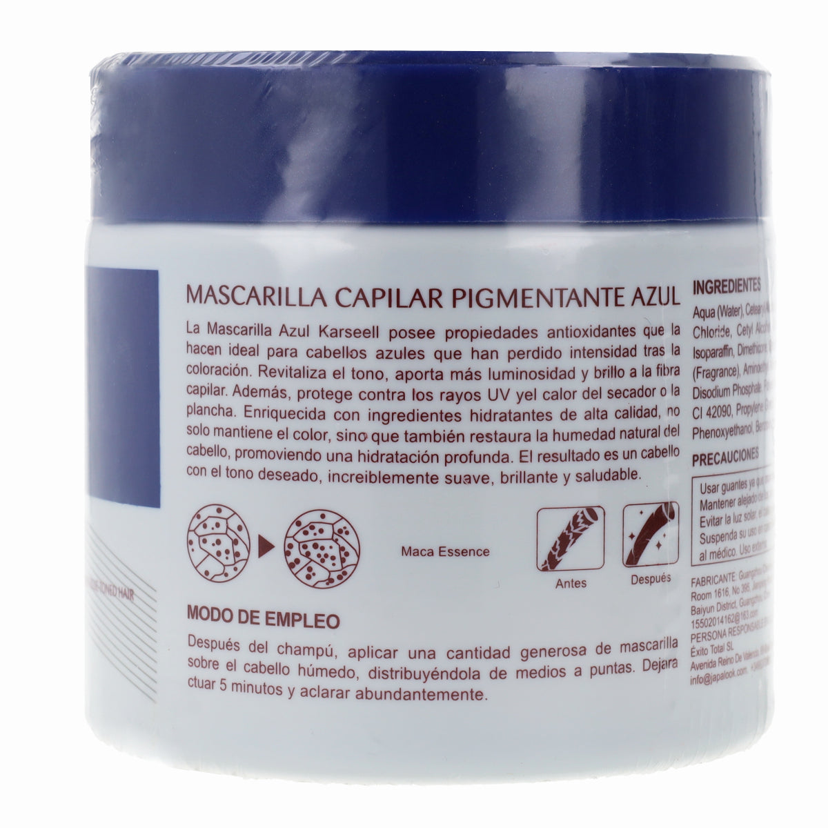 Masque Pigmentant Bleu Karseell 500 ml