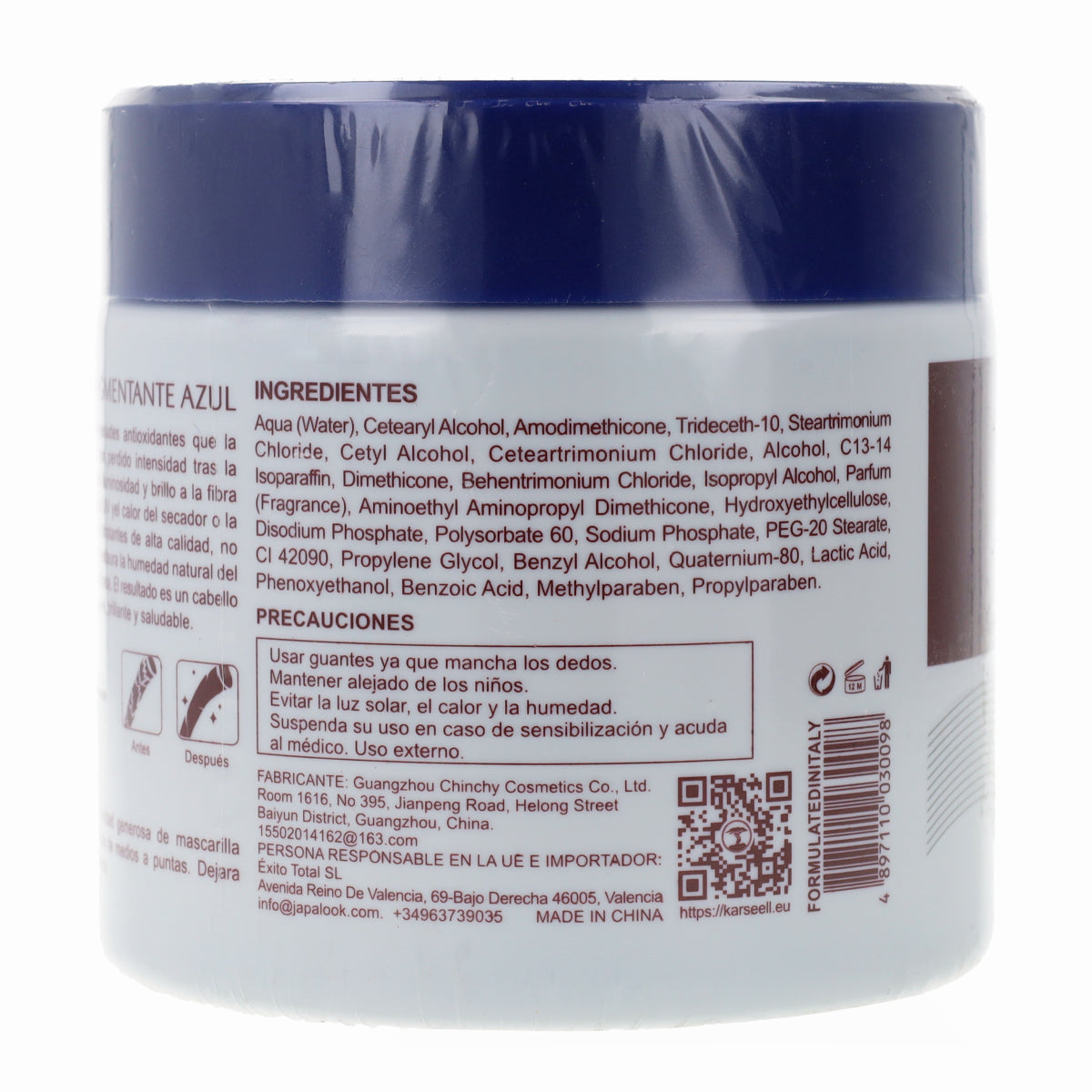 Masque Pigmentant Bleu Karseell 500 ml