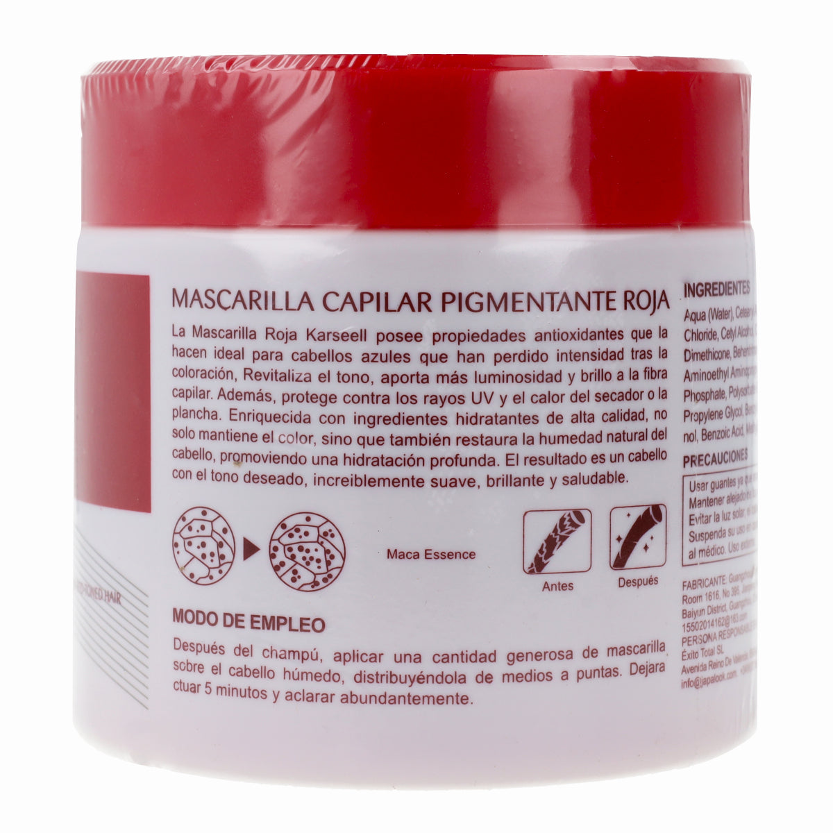 Masque Pigmentant Rouge Karseell 500 ml