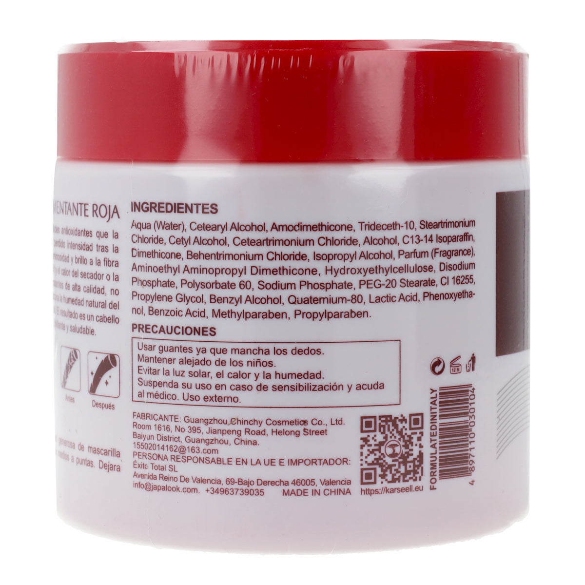 Masque Pigmentant Rouge Karseell 500 ml
