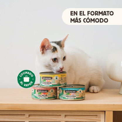 Lata de pollo BARF para gatos Wild Balance 120 g