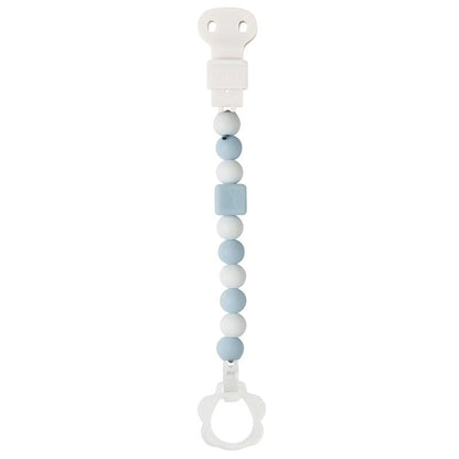 Pinza chupete  (con clip de chupete) Doukidou Rosa-Blanco