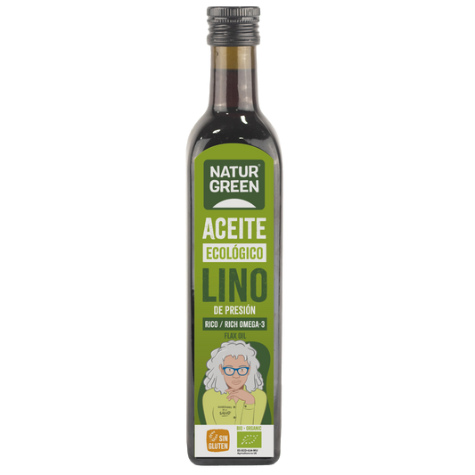 Biologische lijnzaadolie NaturGreen 500 ml