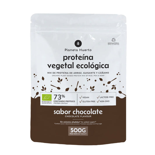 Proteína vegana ECO 73% chocolate Planeta Huerto 500 g