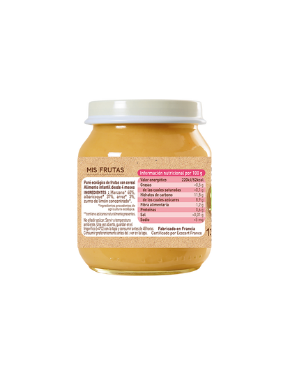 Tarrito de Frutas con Cereales Babybio 130g