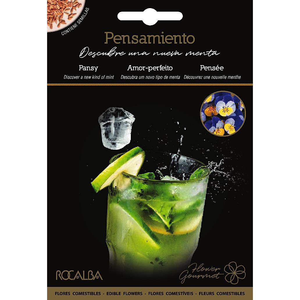 Semillas de flores comestibles de Pensamiento Rocalba