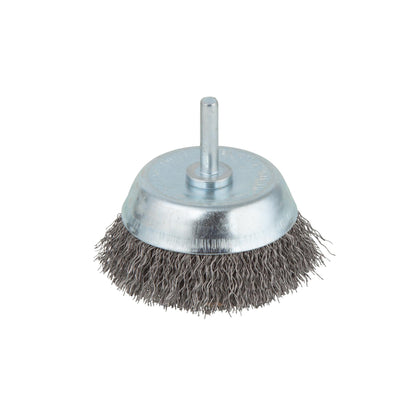 1 cepillo metálico de copa vástago 6 mm Wolfcraft Ø 75 mm