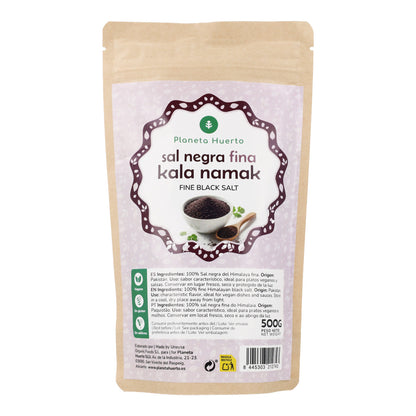 Sel noir fin de l'Himalaya Kala Namak Planeta Huerto 500 g