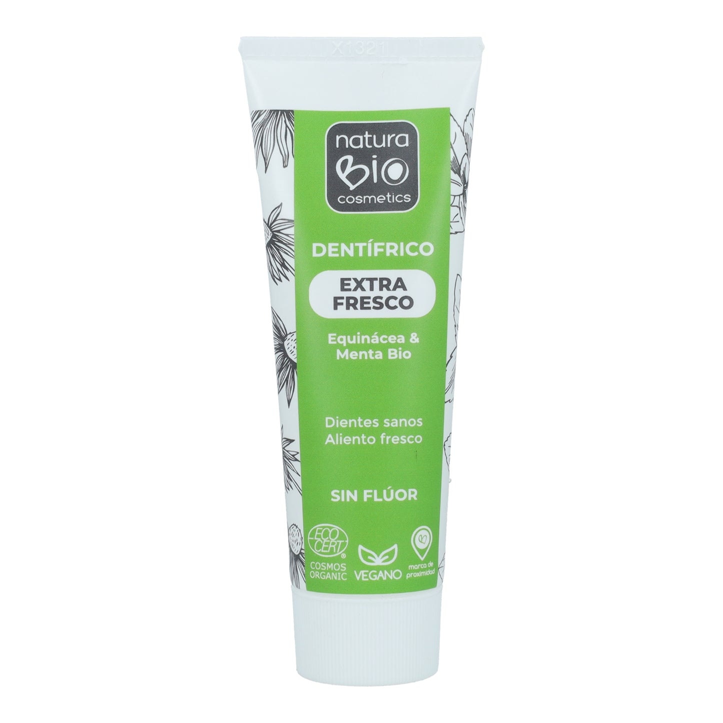 Pack PROMO 2 uds Dentífrico Menta y Equinácea Bio Sin Flúor NaturaBio 75 ml