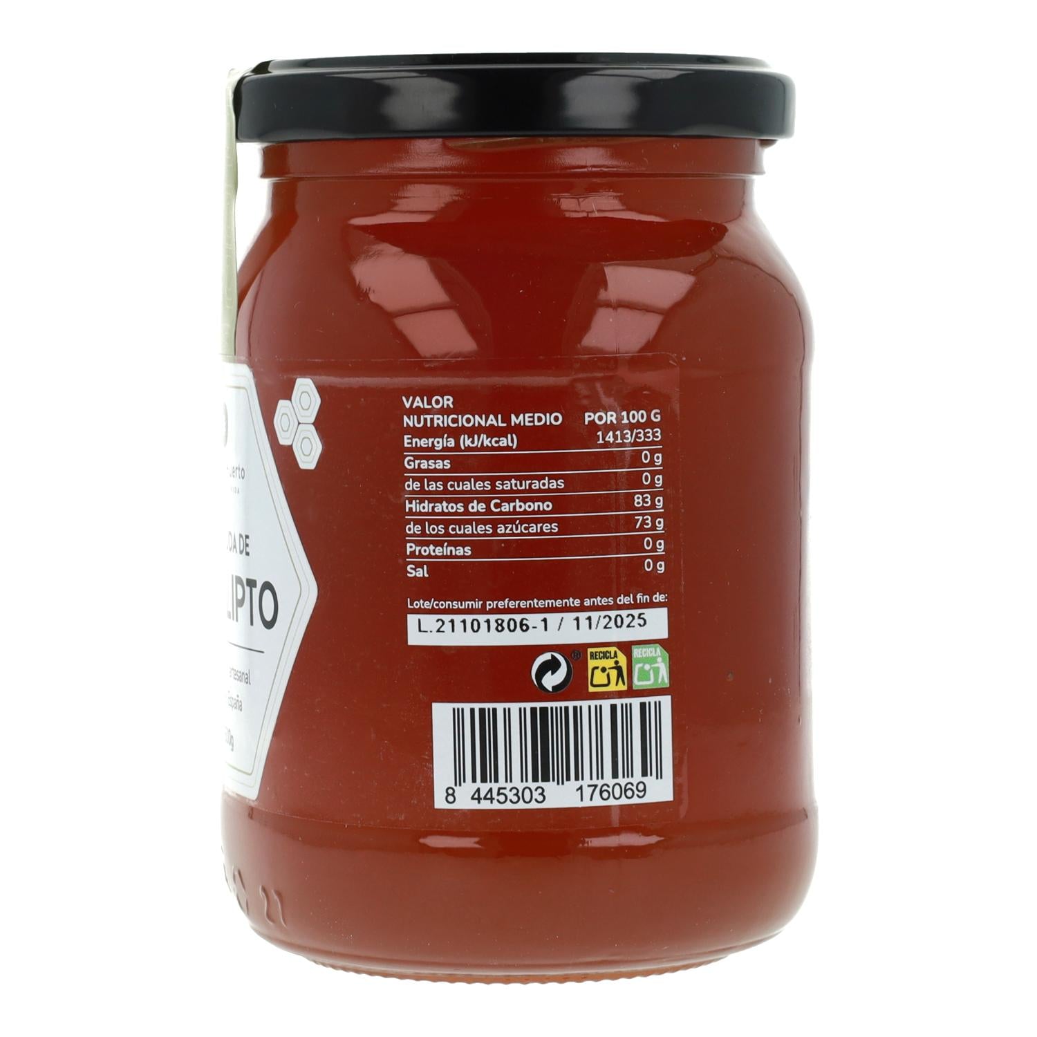 Miel Cruda de Eucalipto Planeta Huerto 500 gr
