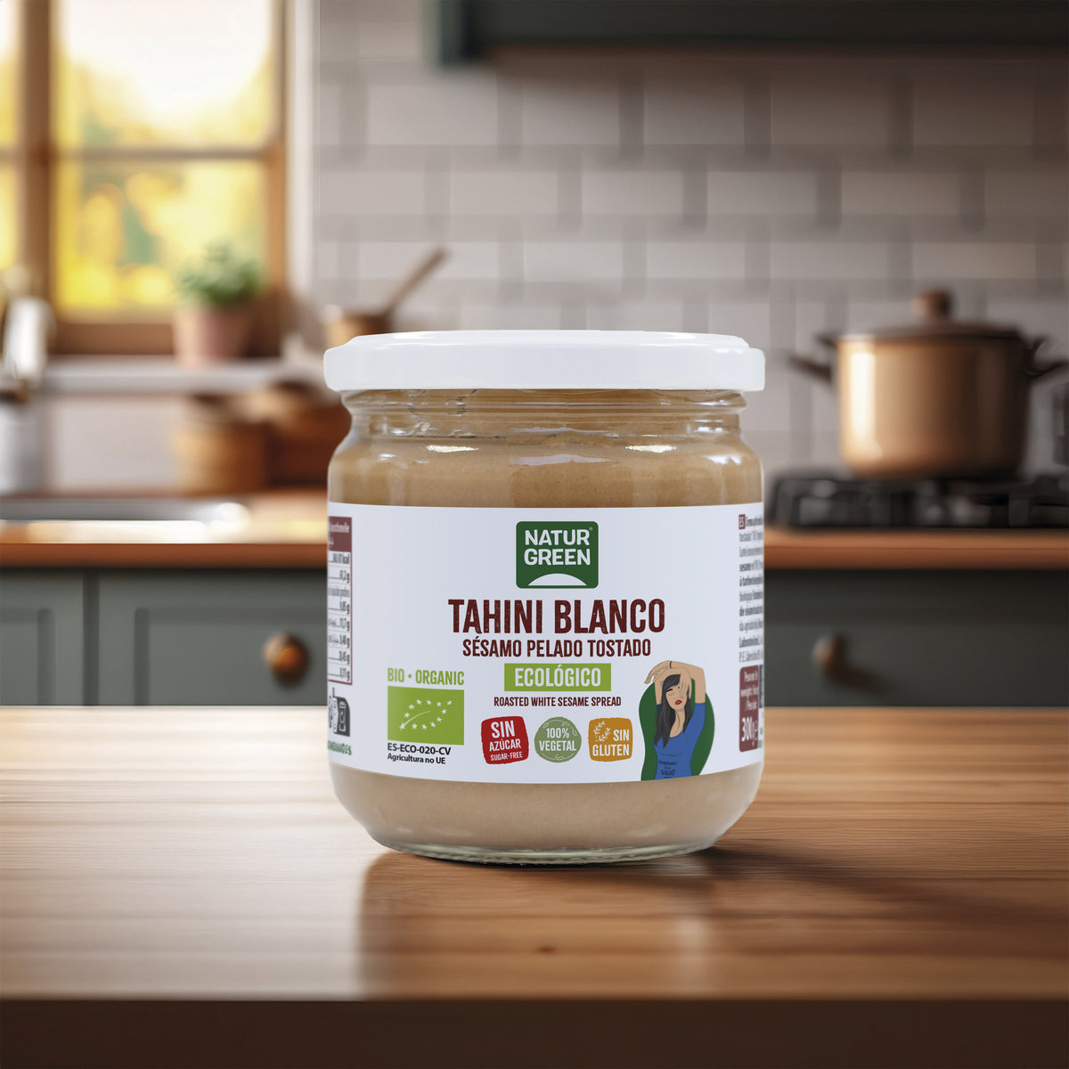 Crème de tahini blanc sans gluten Naturgreen 300 g