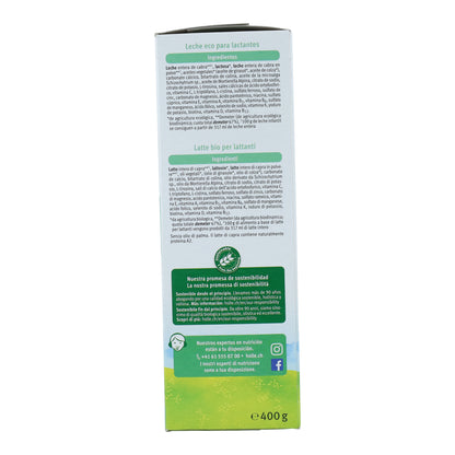 Lait de chèvre pour nourrissons Formule 1 biologique Demeter Holle 400 g