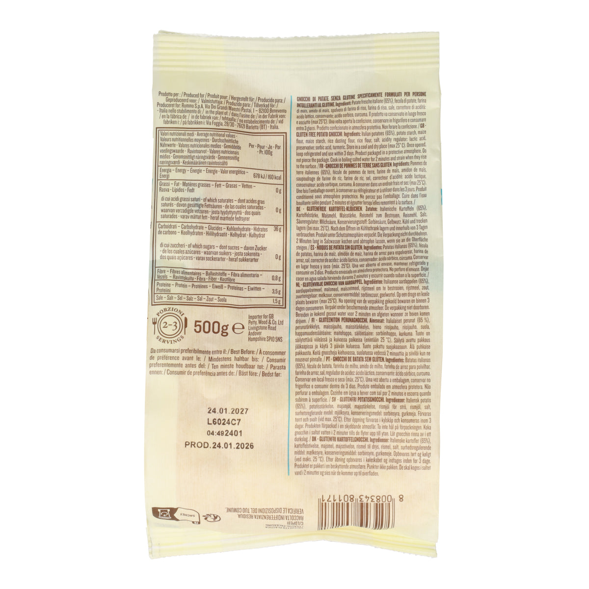 Glutenvrije gnocchi Rummo 500 g