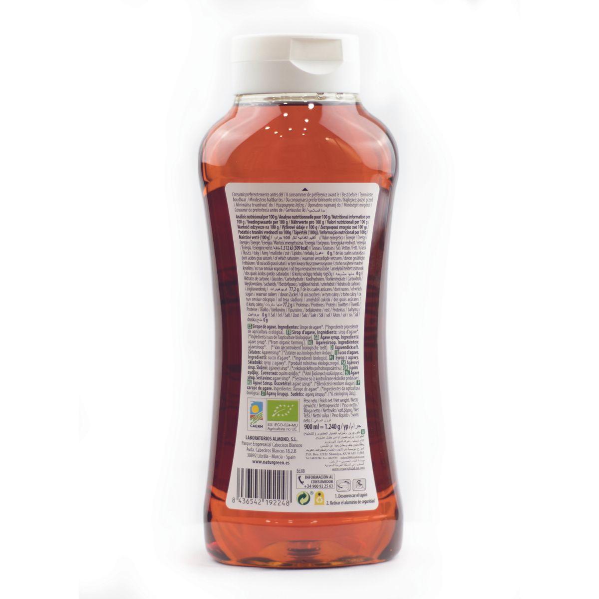 Sirope de Ágave Premium Naturgreen 500 ml