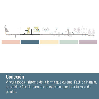 Codo 13 mm Junta en L (1/2") x5 Microdripsystem Gardena