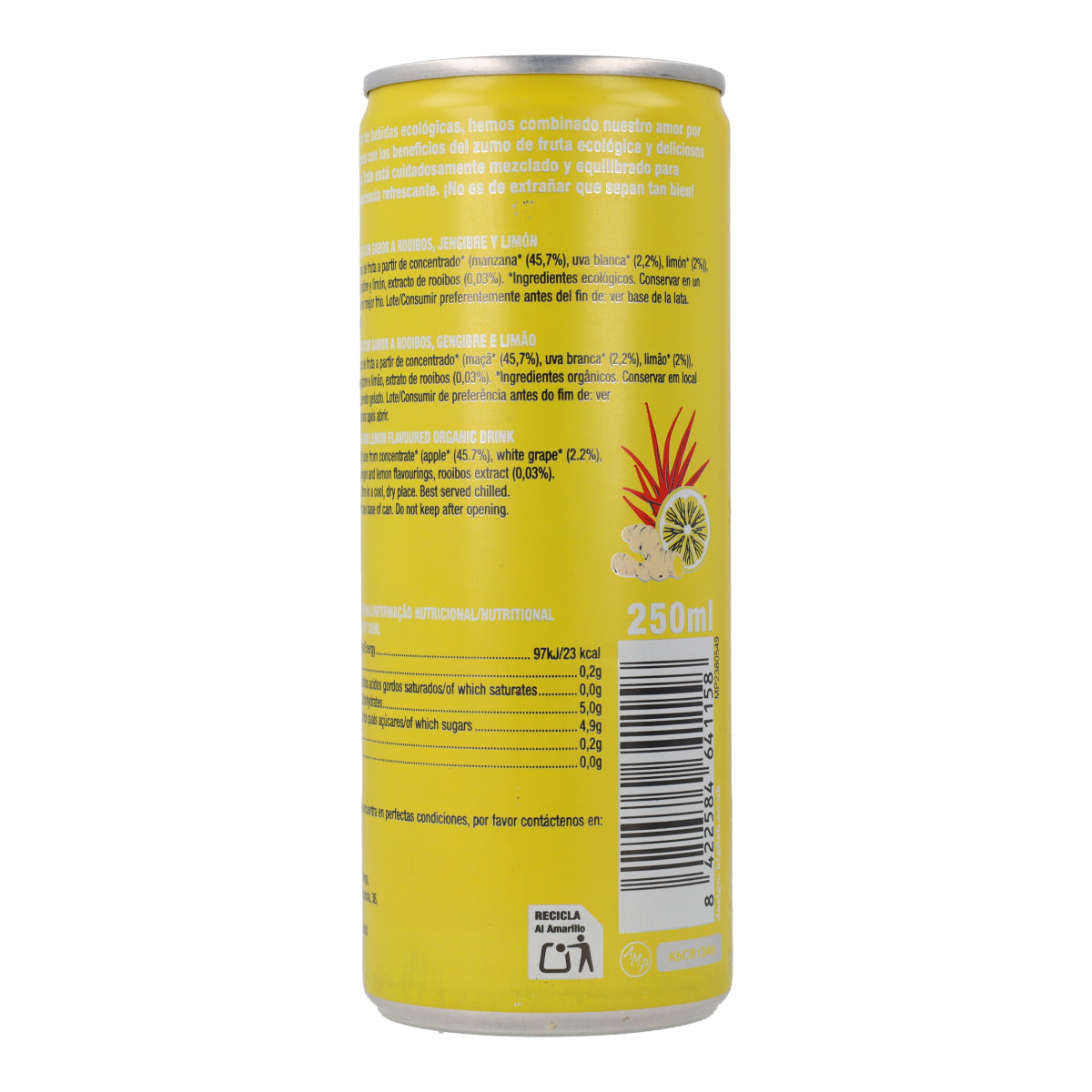 Boisson rafraîchissante au gingembre, citron et rooibos Cupper 250 ml